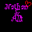 Pixelated purple text 'Kathy' and 'Ade' with a red heart symbol above the right side, set against black background.