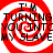 Four identical red and white spiral patterns with black text reading "I'M TURNING YOU INTO MY SLAVE" arranged in a