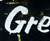 A static contact sheet of two frames from an animated icon featuring the text "Green Day" in white cursive script on a black background with yellow accents.