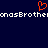 A static pixel art image with a dark blue background, featuring a red heart-shaped symbol above repeated white text reading 'nasBrother' in a pixelated font.
