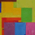 A static pixelated composition of overlapping colored blocks in yellow, green, red, purple, blue, and pink with no discernible subjects or text.
