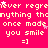 A static image with a bright pink background displaying repeated text and smiley icons, featuring small white stars scattered throughout.