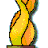 Animated sequence showing Olympic torch and rings with color variations in the rings, flame, and text.