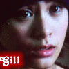 six shows a person's face with changing background colors behind the text 'gill' in each