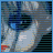 Pixelated anime-style character with blue eyes and gray hair, wearing a white top, with text changing between 'unbreak' and 'me' in blue and red lettering.