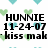 Pixelated text and heart symbols on a white background with teal and green hearts, showing two distinct text blocks with dates and phrases.