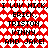 Red and white pixelated background with repeating heart shapes and black text reading "I LUV HICK, I LUV HICK, ERICK, ERICK, TRISTON, TRISTON, VINNY, VINNY, AND JAKE! AND JAKE!".