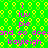 Green background with yellow circular patterns and pink text repeating 'i luv pie and so does kayleigh' in a