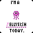 A 3x3 contact sheet of a pixel art jellyfish animation with text "JELLYFISH TODAY." displayed below each frame on a gray background.
