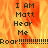 Pixelated text on a fiery background with repeated phrases and multiple exclamation marks.