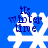 Blue background with white snowflake and dark blue text reading 'its winter time' in four identical