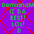 Green text on purple background with red diamond pattern displays 'DemianM IZ DA BEST! LOL! :D' in two identical vertical