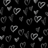 Animated icon featuring a red heart with ribbon accents against black and white heart-patterned backgrounds.