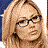 A 7-frame animated contact sheet showing a blonde woman with glasses in various expressions against alternating blue and brown backgrounds, with "Coolbuddy.com" text at the bottom left.