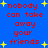 Blue background with red text reading 'nobody can take away your friends' and yellow star shapes scattered throughout.
