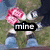 A pixelated image of a character with green hair and red eyes, wearing blue jeans and white sneakers, with text overlays changing across frames.