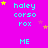 A bright pink background displays a of text elements with yellow and pink stars scattered throughout, featuring repeated phrases 'haley corso rox' and 'ME' in cyan and light blue pixelated fonts