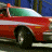 A 48x48 pixel animated contact sheet showing two frames of a red muscle car with green-tinted windows against a blue background, alongside "STARSKY & HUTCH" text and a white car silhouette on a solid red backdrop.