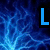 Four blue-toned display stylized letters against abstract backgrounds with light effects