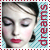 four shows a person with closed eyes, red lips, and light makeup against a blue patterned background with 'dreams' text; the bottom-right is blank