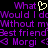Purple pixelated text on black background with yellow heart symbol and repeated phrases about a best friend named Morgi.