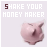 Animated sequence of a pink honeycomb-shaped icon with text "SHAKE YOUR HONEY MAKER" changing color across frames.