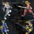 Four pixelated figures in dynamic poses against a dark background, each with distinct clothing colors and hairstyles.