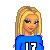 Pixel art contact sheet showing a volleyball-themed animated character with multiple frames including full-body, partial body, and props like a ball and net.