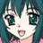 Pixelated anime-style character with teal hair and green eyes on left, black background with white text "Anime IM" and stylized "cOM" logo on right.