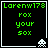 Green pixelated text on black background with white border and four distinct pixel-art alien icons in corners.