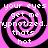 Four identical pink and black spiral patterns with white text reading 'your eyes get me hypnotized. thats hot' arranged in a
