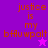 Purple and pink pixelated text reads 'justice is my bfluwpalt' with a star symbol below the word 'bfluwpalt'.
