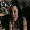 A four- shows a woman with dark hair and winged eyeliner in sequential text overlays reading Cause, I'm, Broken
