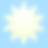 A static image with a light blue background, featuring a bright yellow starburst in the top-left and pink pixelated text elements arranged across the bottom.