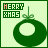 Animated contact sheet of 13 frames showing a green Christmas ornament with "MERRY XMAS" text, where the 'X' in "XMAS" alternates between red and green across frames on a light green background.