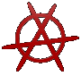 Red circular symbol with intersecting lines in various configurations across four of each