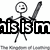 Pixelated stick figure with sword and text overlays reading 'ais is ms a boy' and '(sike!) drink is mine'.