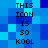 A static pixel art image with blue and cyan square forming a background, displaying repeated text in black block letters