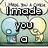 Pixelated cartoon characters with blue and yellow heads stand side-by-side against a green background, displaying sequential text in speech bubbles.