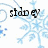 Pixelated static image with light blue snowflake patterns on white background and black text reading "side q" in center.