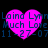 Four identical pink heart-shaped icons with blue text reading 'Laina Lynn Much Love 11-27-07' on a black background.
