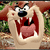 A 2x2 contact sheet of a Looney Tunes character's animated expression with visible text on the right side.