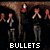 Four distinct group images arranged in a , each with overlaid text: 'BULLETS', 'REVENGE', 'THE BLACK PARADE', and a blank space