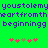 Green background with purple pixelated text reading 'youstolemyheartfromthebeginninggg' and two of pink and brown star-like symbols