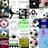 A grid of pixelated cartoon faces with varied expressions, colors, and backgrounds including green, blue, and pink elements.