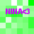 Four identical pixelated purple text elements reading "NINA<3" on a green and white checkered background, arranged in two of two