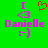 Green background displays pink text and symbols with a red heart icon on the left side of two identical layouts.