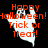 Animated Halloween-themed icon with orange text over a ghost silhouette, changing from white to gray background across frames.
