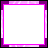 A 5x5 contact sheet of animated frames showing a pixelated text-based animation with changing phrases and small heart symbols on white backgrounds bordered by pink outlines.