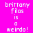 Pixelated text on a bright pink background with cyan horizontal bars shifting across the image.
